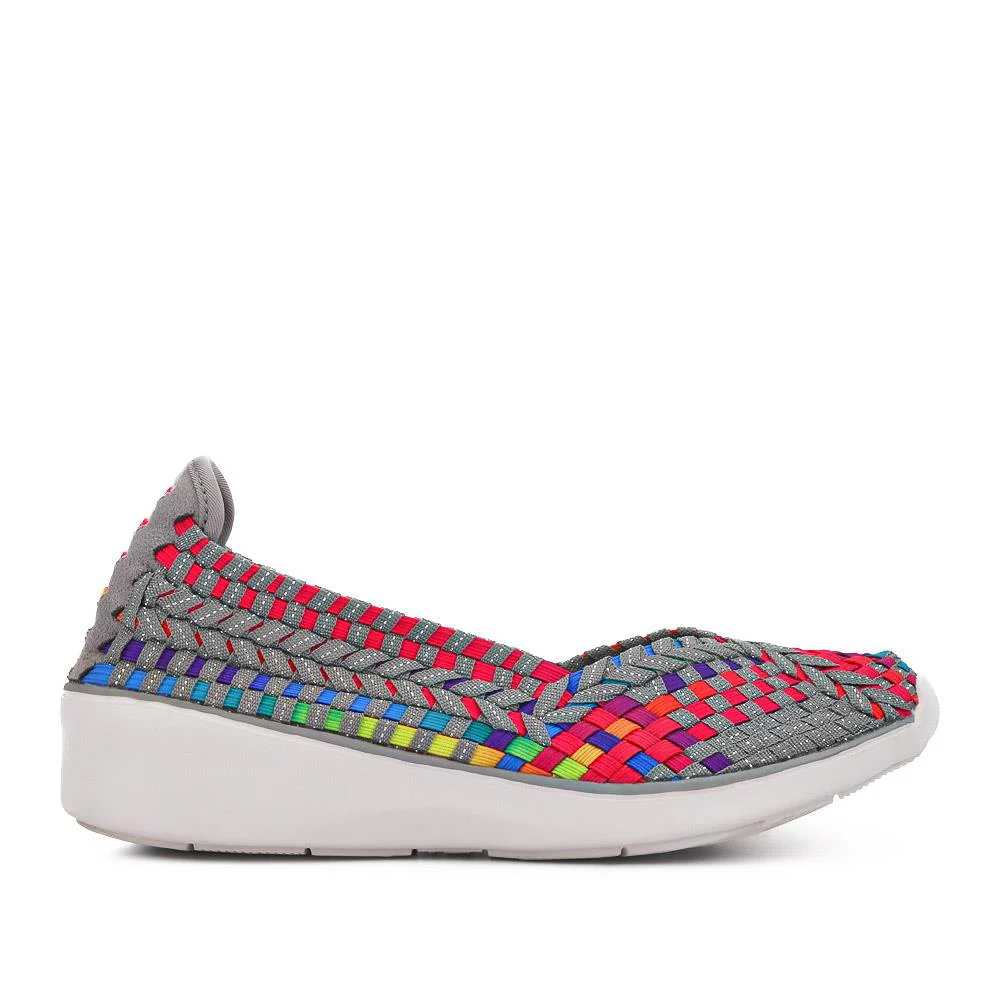 Stretch Fit Memory Foam Slip On Pumps - BRK35079 / 322 014 - Multi - Image 2