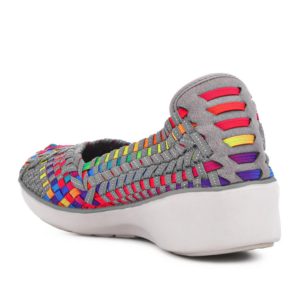 Stretch Fit Memory Foam Slip On Pumps - BRK35079 / 322 014 - Multi - Image 3