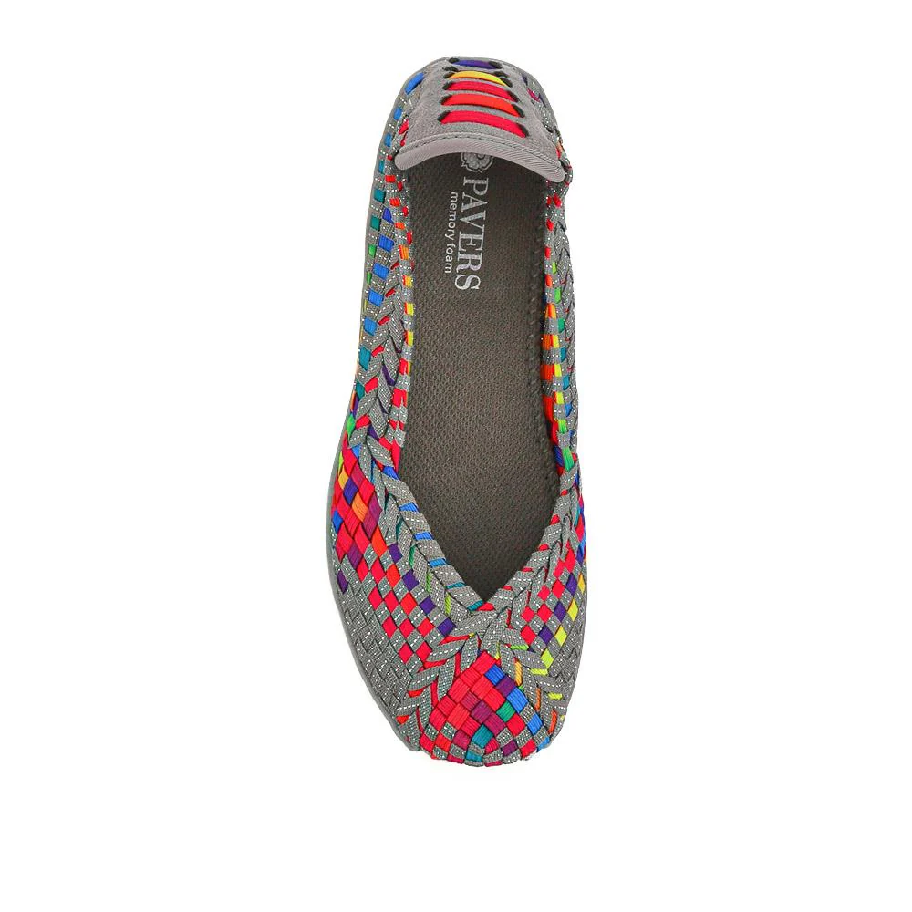 Stretch Fit Memory Foam Slip On Pumps - BRK35079 / 322 014 - Multi - Image 4