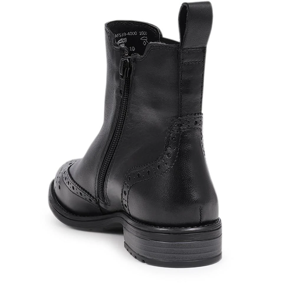 Wingtip Chelsea Boots - BUG40510 / 325 718 - Black - Image 3