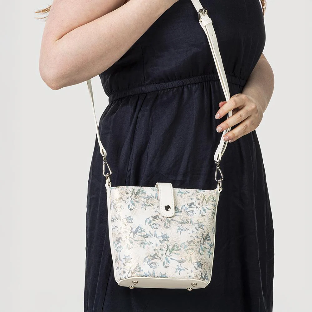 Woven Cross-Body Bag - RIM39003 / 325 286 - Grey Floral - Image 4