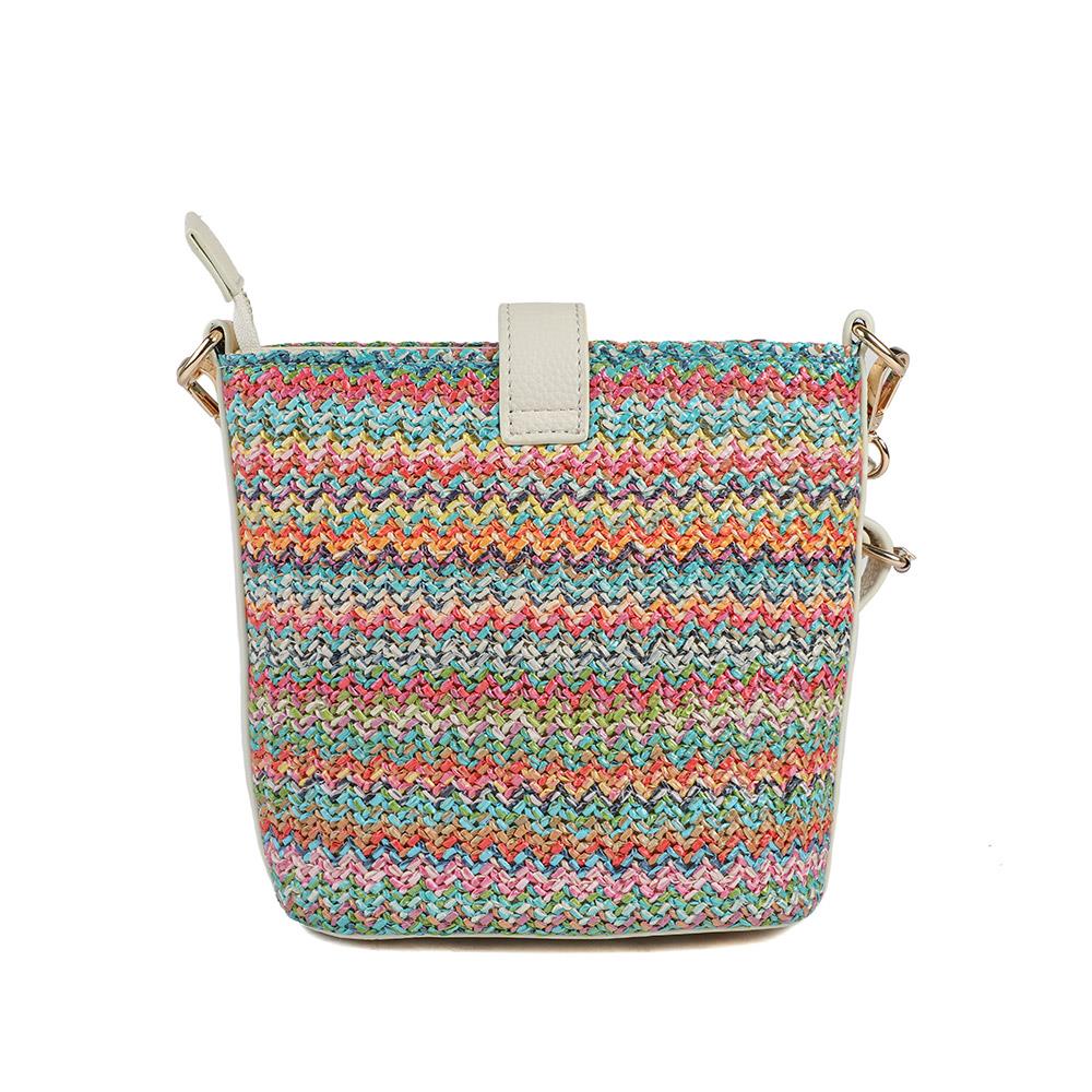 Woven Cross-Body Bag - RIM39003 / 325 286 - Pink Multi - Image 3