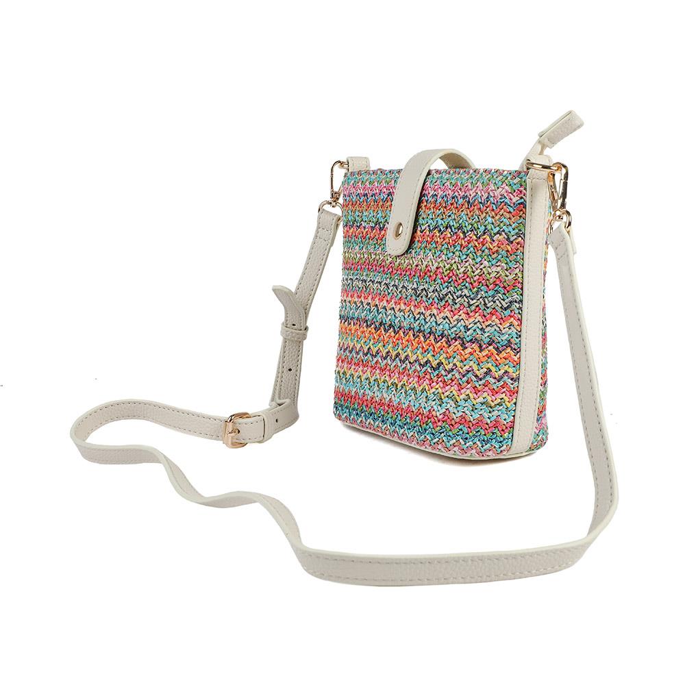 Woven Cross-Body Bag - RIM39003 / 325 286 - Pink Multi - Image 4