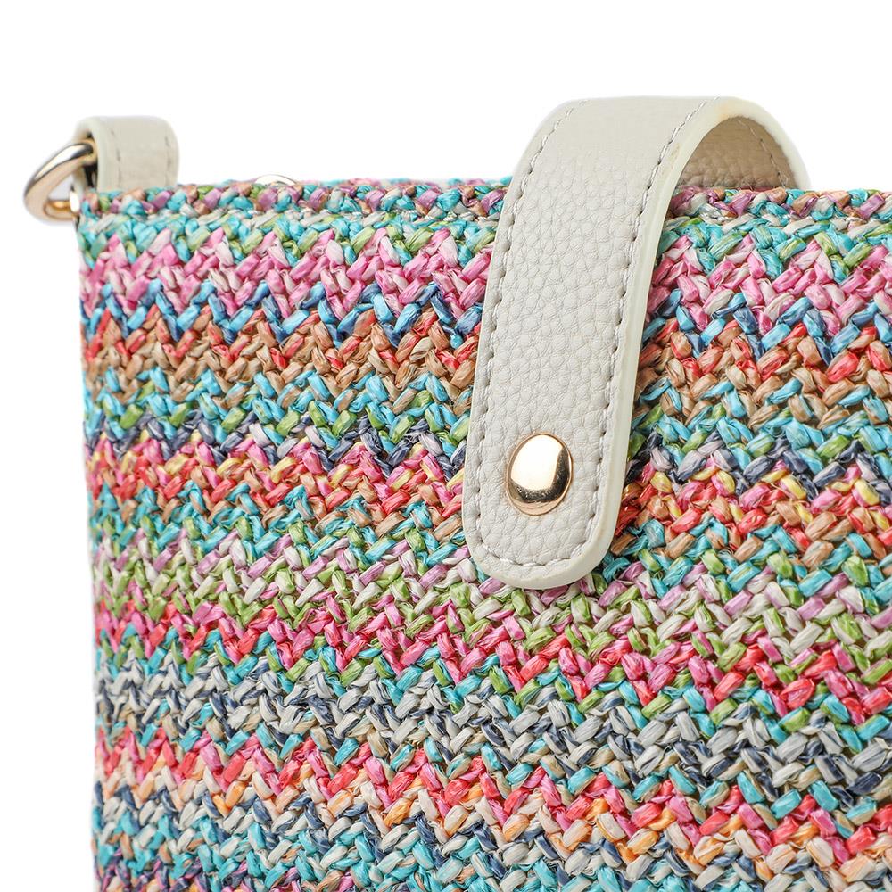 Woven Cross-Body Bag - RIM39003 / 325 286 - Pink Multi - Image 6