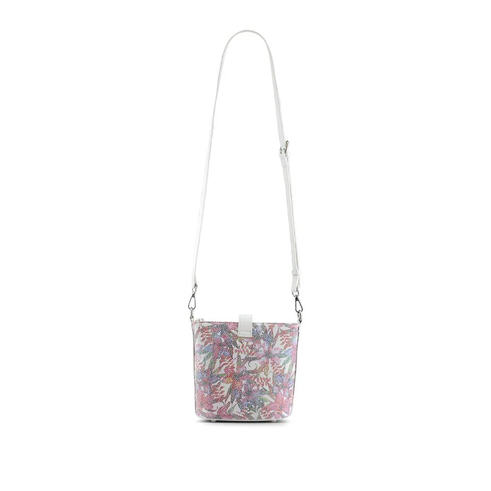 Woven Cross-Body Bag - RIM39003 / 325 286 - White Floral - Image 2