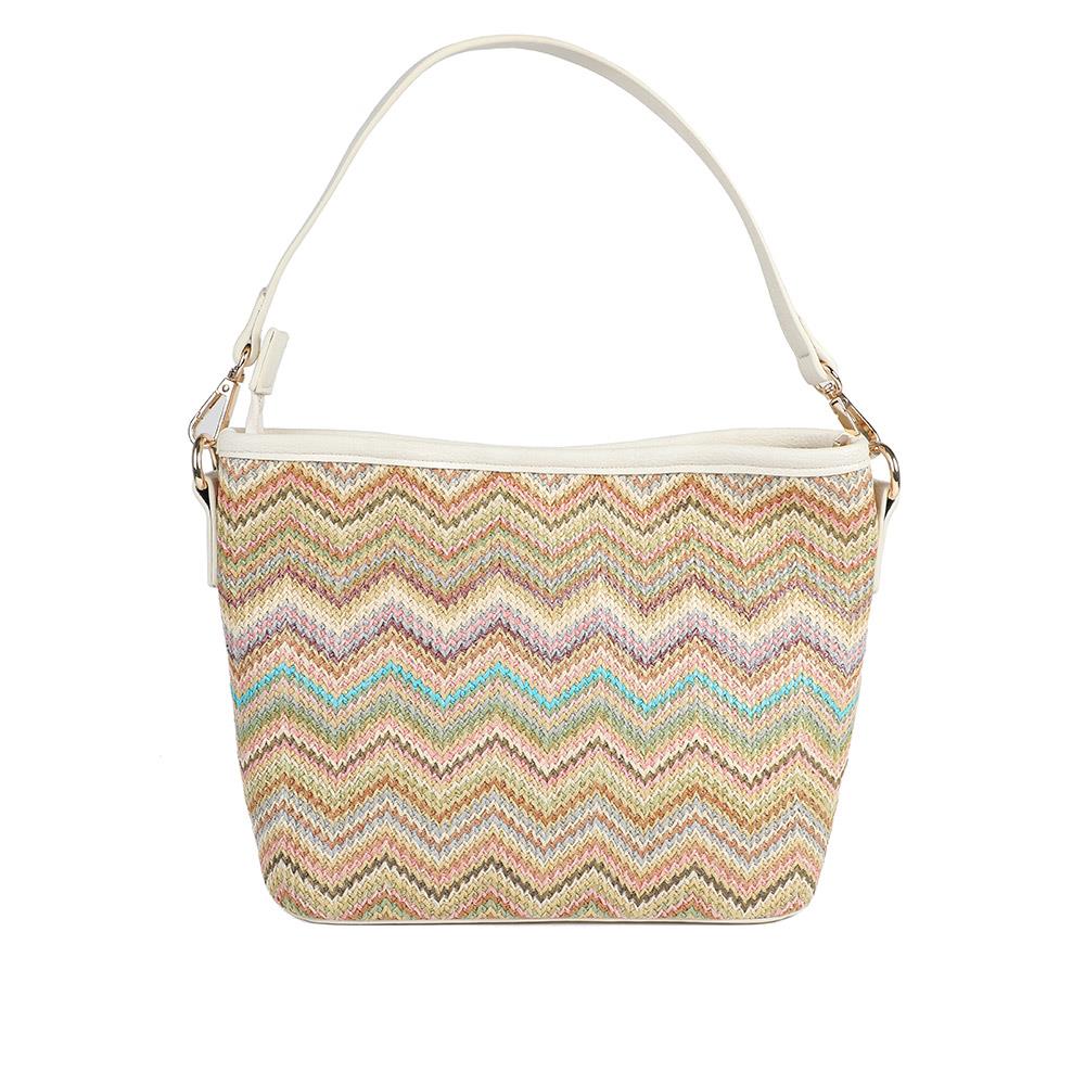 Woven Shoulder Bag - RIM39007 / 325 240 - Beige Multi - Image 2