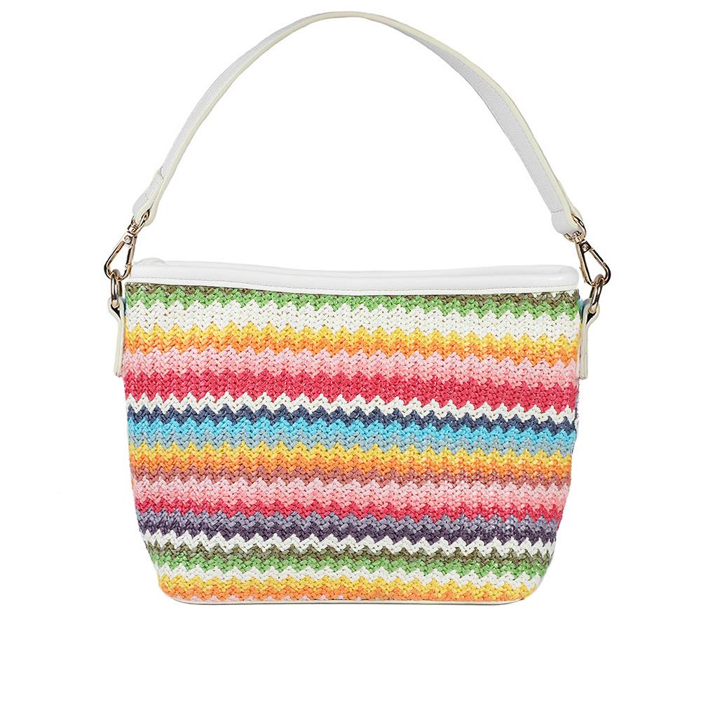 Woven Shoulder Bag - RIM39007 / 325 240 - Pink Multi - Image 3