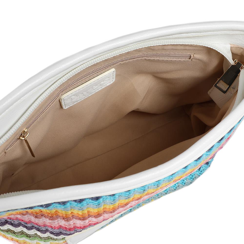 Woven Shoulder Bag - RIM39007 / 325 240 - Pink Multi - Image 5