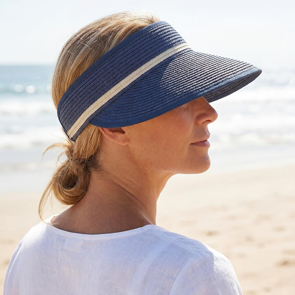 Woven Sun Visor - QIA27007 / 311 602 - Navy - Image 2