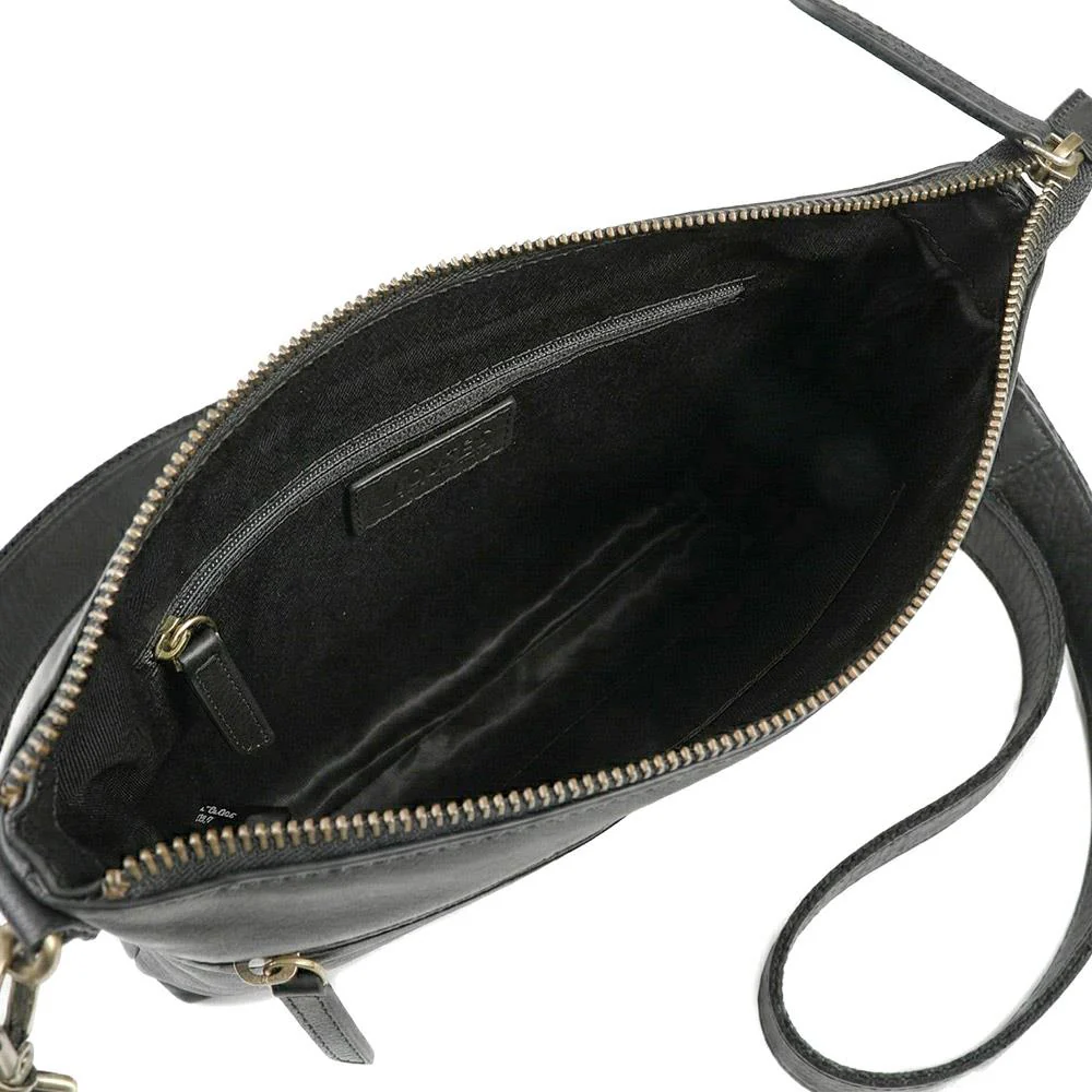 Wynne Leather Crossbody Bag - WYNNE / 329 240 - Black Leather - Image 4