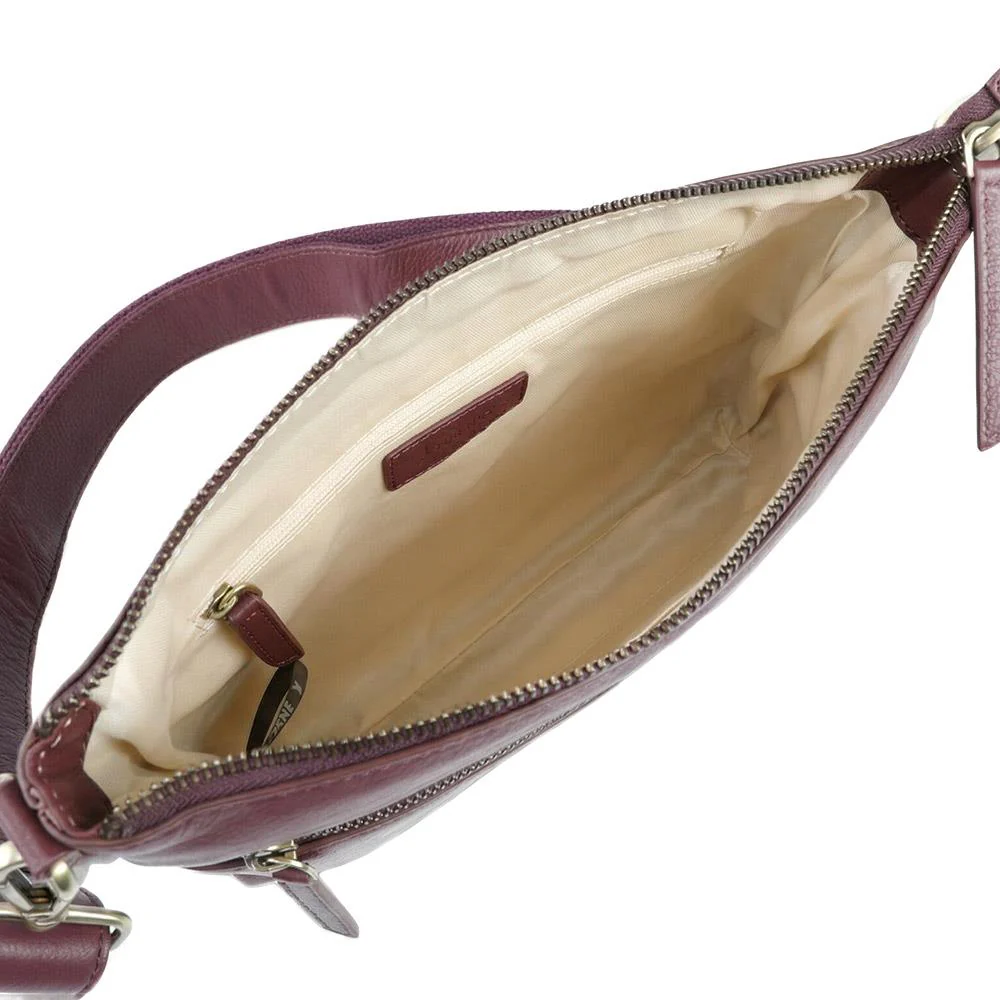 Wynne Leather Crossbody Bag - WYNNE / 329 240 - Burgundy Leather - Image 4