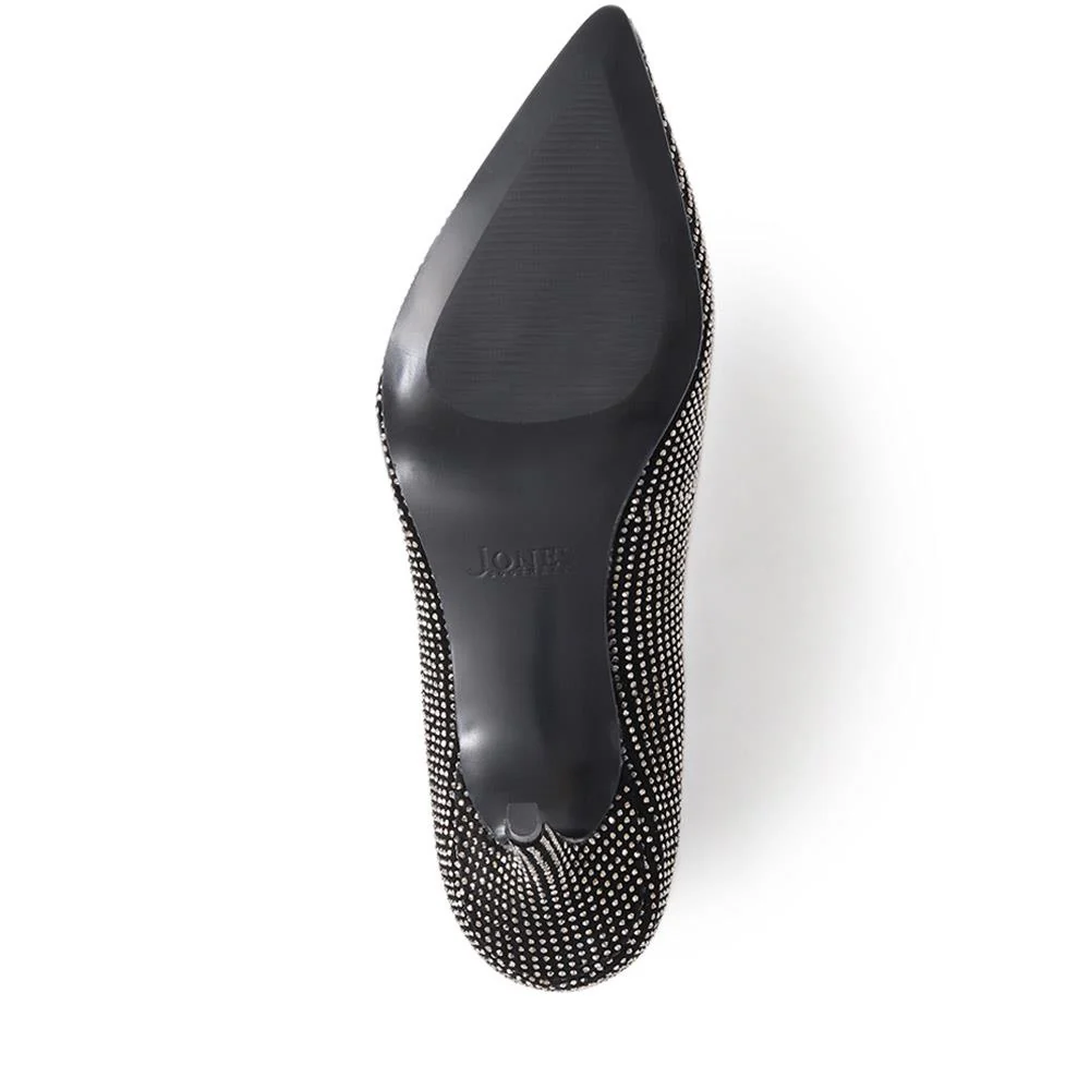 Yanna Embellished Court Shoes - YANNA / 326 319 - Pewter - Image 4