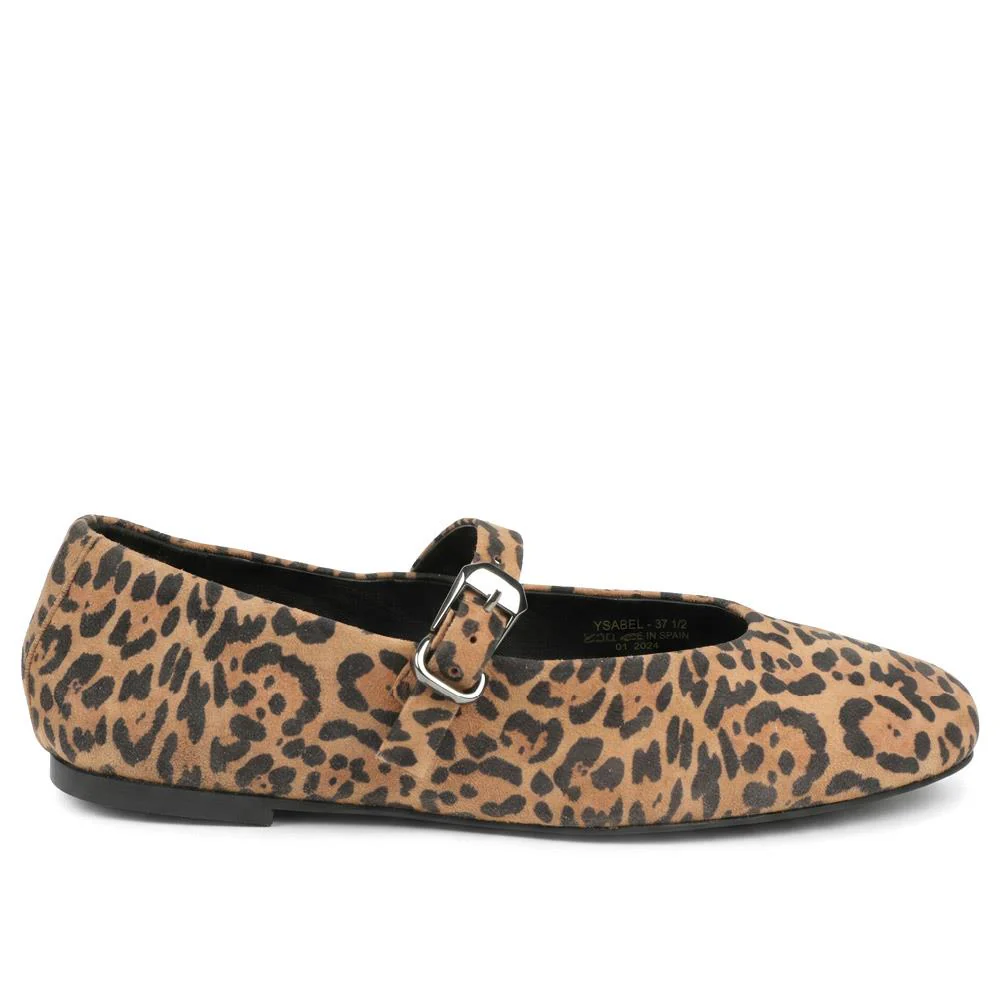 Ysabel Leather Mary Janes - YSABEL / 328 549 - Leopard - Image 2