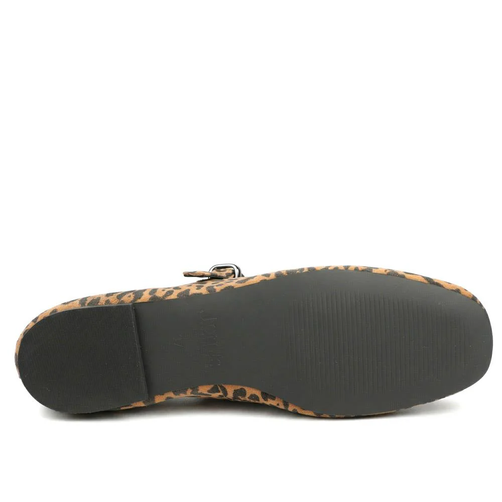 Ysabel Leather Mary Janes - YSABEL / 328 549 - Leopard - Image 5