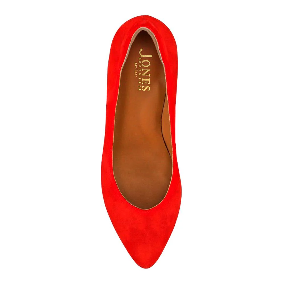 Yulia Leather Stiletto-Heeled Court Shoes - YULIA / 327 598 - Red Suede - Image 4