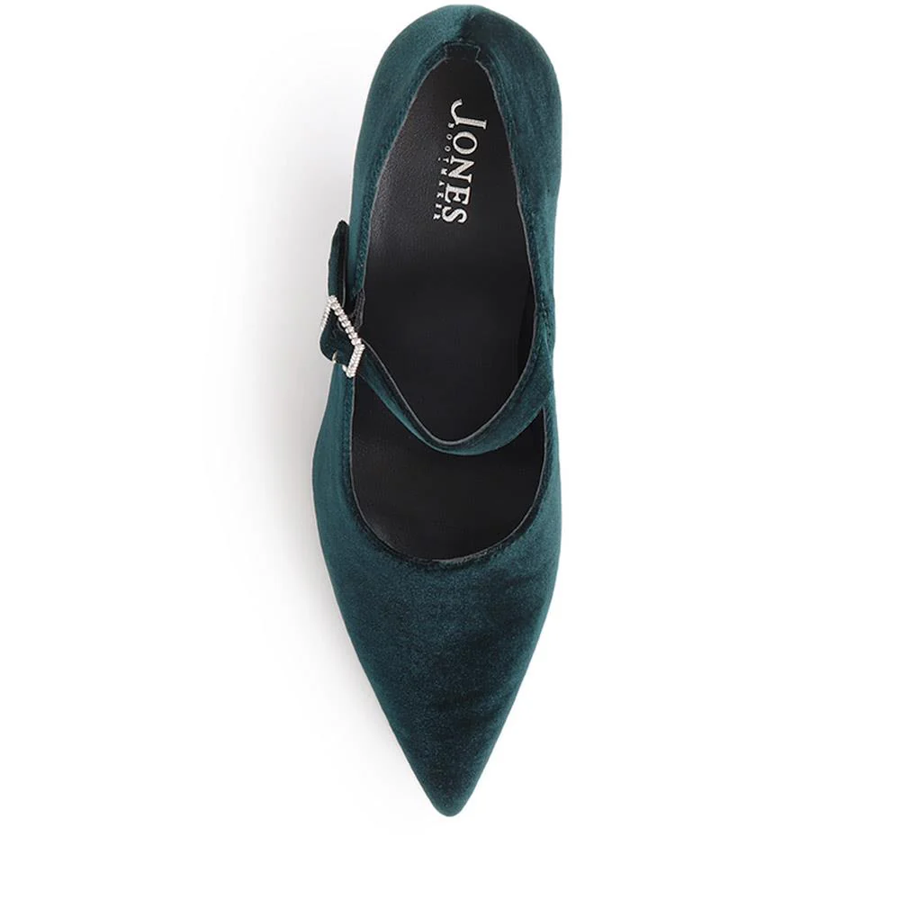 Yumi Heeled Court Shoes - YUMI / 326 317 - Green - Image 5
