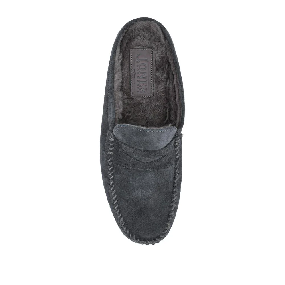 Zap Leather Mule Slippers - ZAP / 328 013 - Charcoal - Image 4