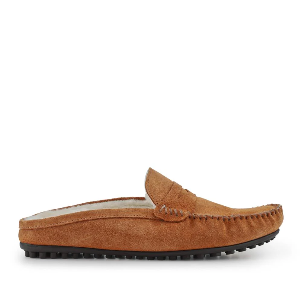 Zap Leather Mule Slippers - ZAP / 328 013 - Chestnut - Image 2