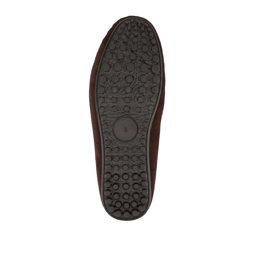 Zap Leather Mule Slippers - ZAP / 328 013 - Dark Brown Suede - Image 5