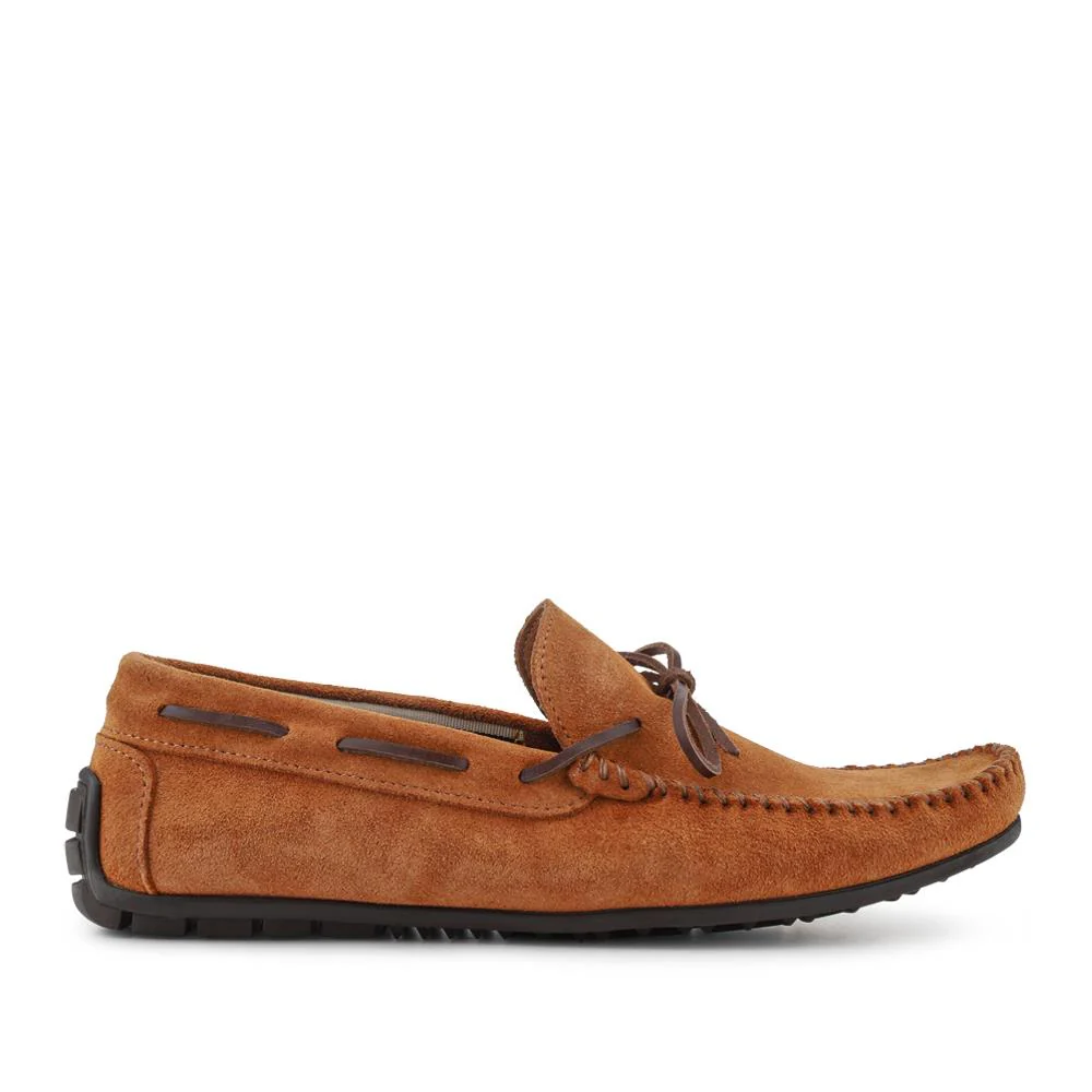 Zeke Leather Full Slippers - ZEKE / 328 015 - Chestnut - Image 2
