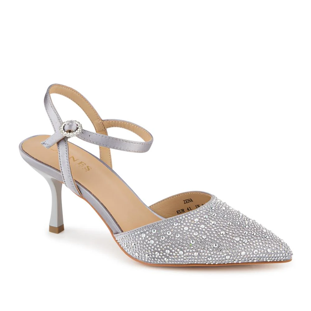 Zena Leather Heeled Court Shoes - ZENA / 327 780