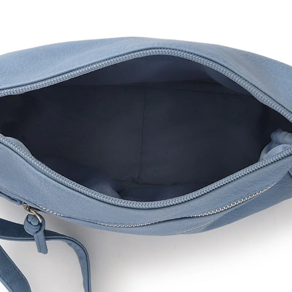 Zip-Close Cross-Body Bag - JEWN39015 / 325 476 - Light Blue - Image 4