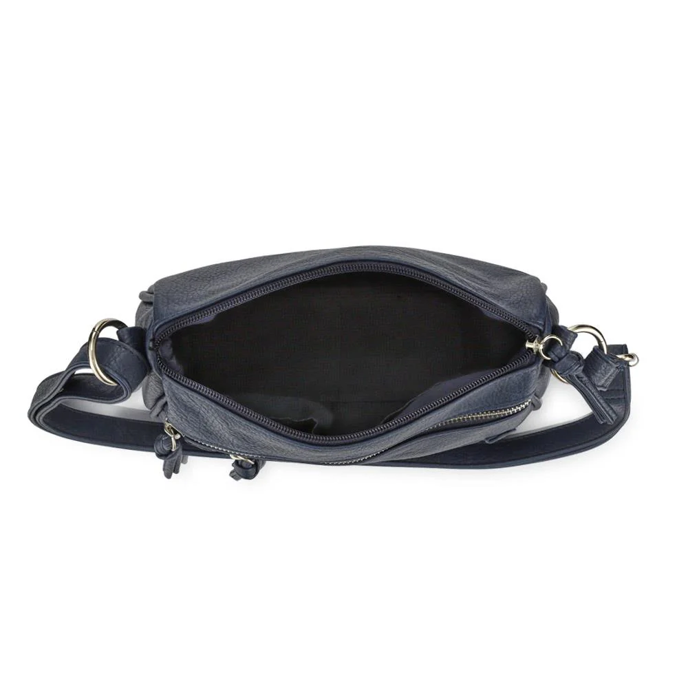 Zip-Close Cross-Body Bag - JEWN39015 / 325 476 - Navy - Image 3