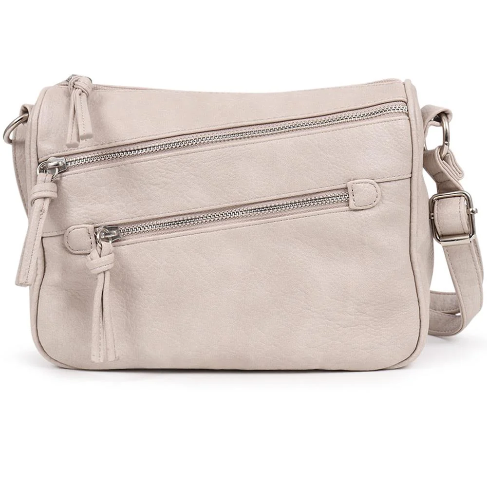 Zip-Close Cross-Body Bag - JEWN39015 / 325 476 - Slate