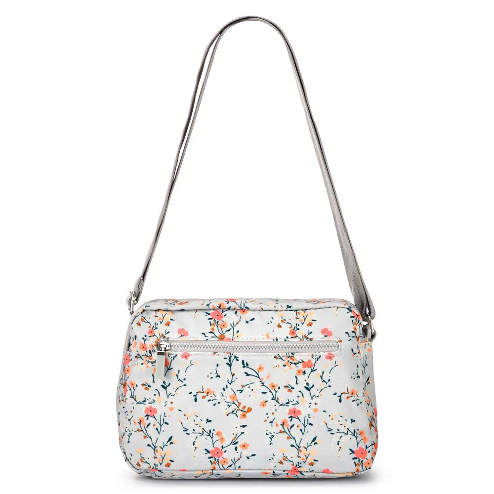 Zip Close Cross-Body Bag - SMIT39001 / 325 292 - Grey Floral - Image 2