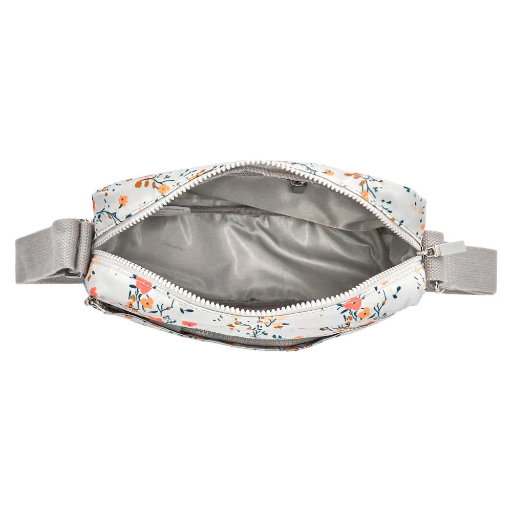 Zip Close Cross-Body Bag - SMIT39001 / 325 292 - Grey Floral - Image 3