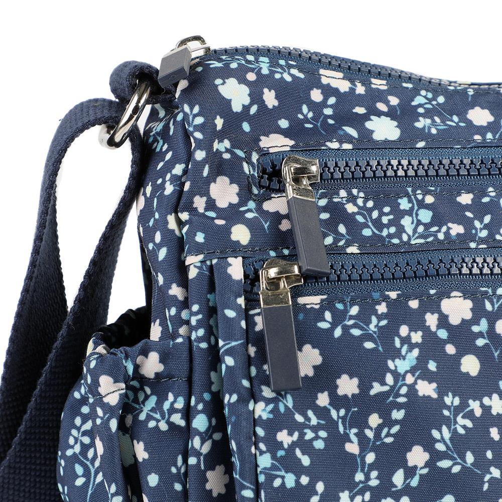 Zip Close Messenger Bag - SMIT43001 / 329 231 - Navy Floral - Image 6