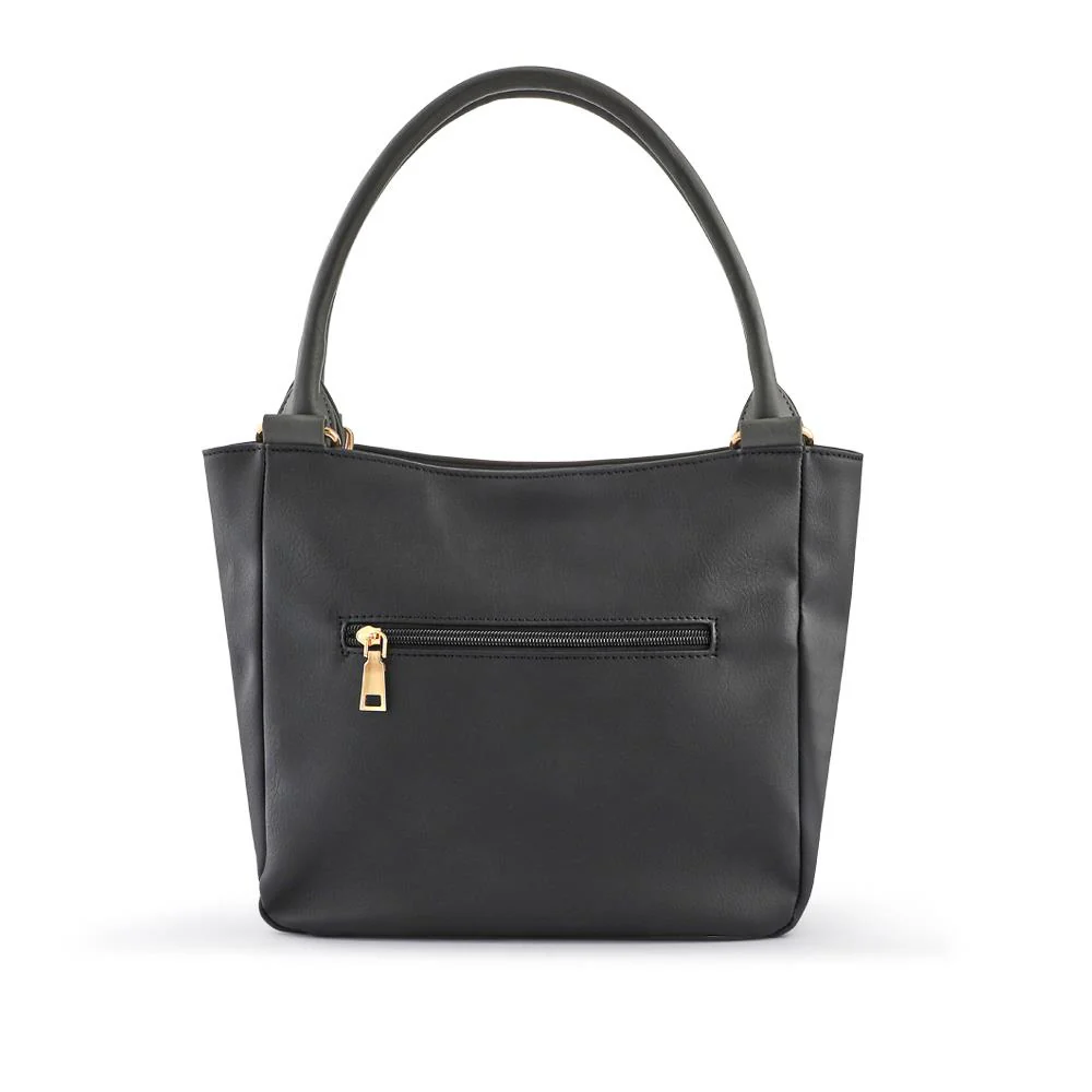 Zip-Close Shoulder Bag - RIM40003 / 325 831 - Black-Grey - Image 2