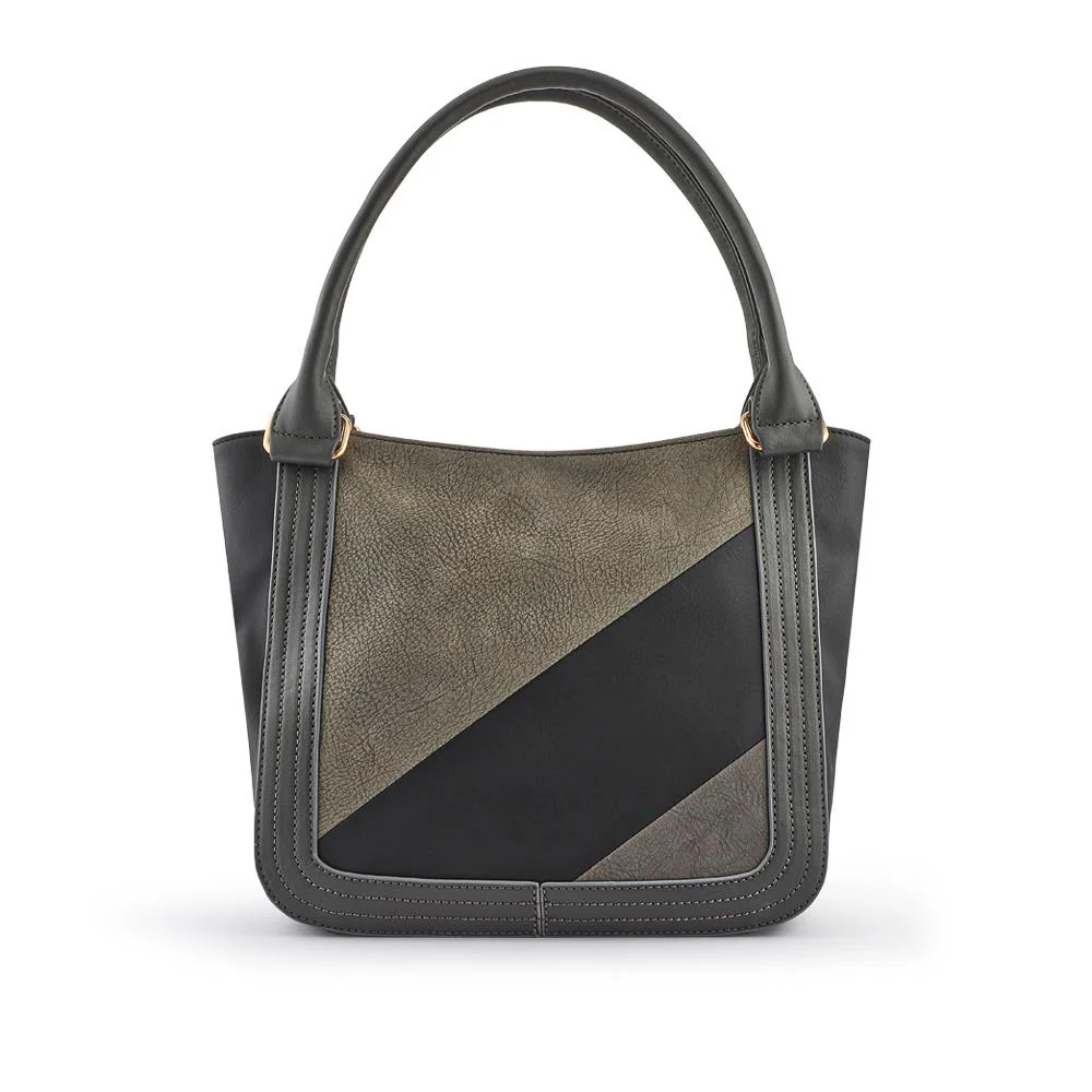 Zip-Close Shoulder Bag - RIM40003 / 325 831 - Black-Grey