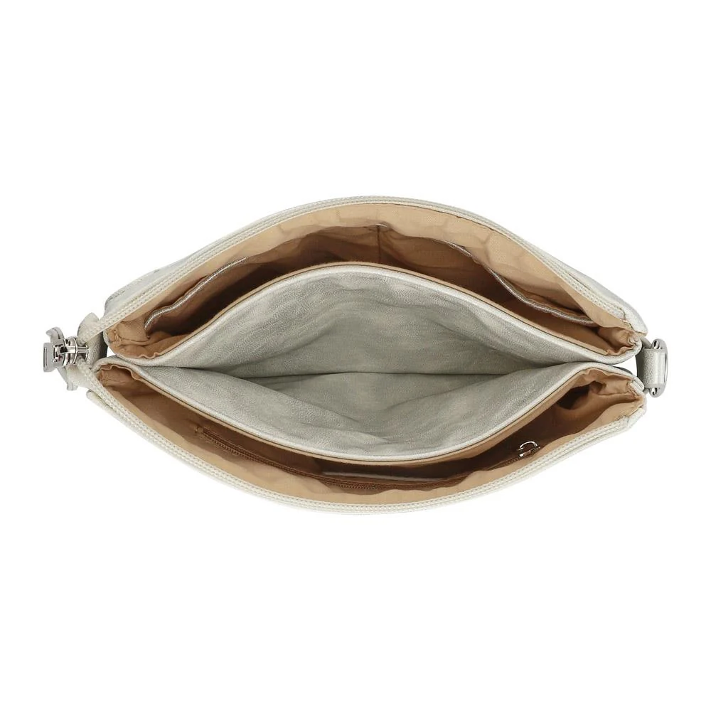 Zip-Close Shoulder Bag - RIM41007 / 327 380 - Silver Shimmer - Image 4