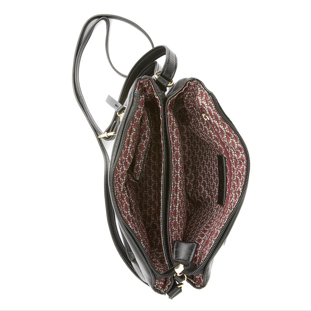 Zip-Close Shoulder Bag - WAHT40003 / 325 837 - Black - Image 3