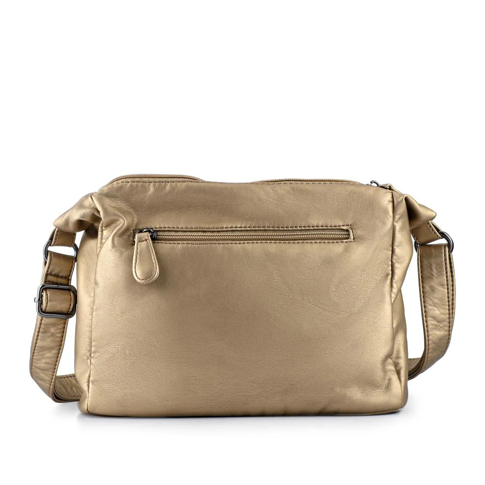 Zip-Close Shoulder Bag - WAHT40007 / 325 839 - Metallic - Image 3