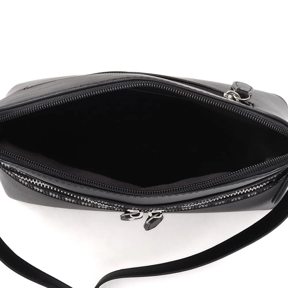 Zip-Fasten Crossbody Bag - RIM37005 / 323 896 - Black - Image 3