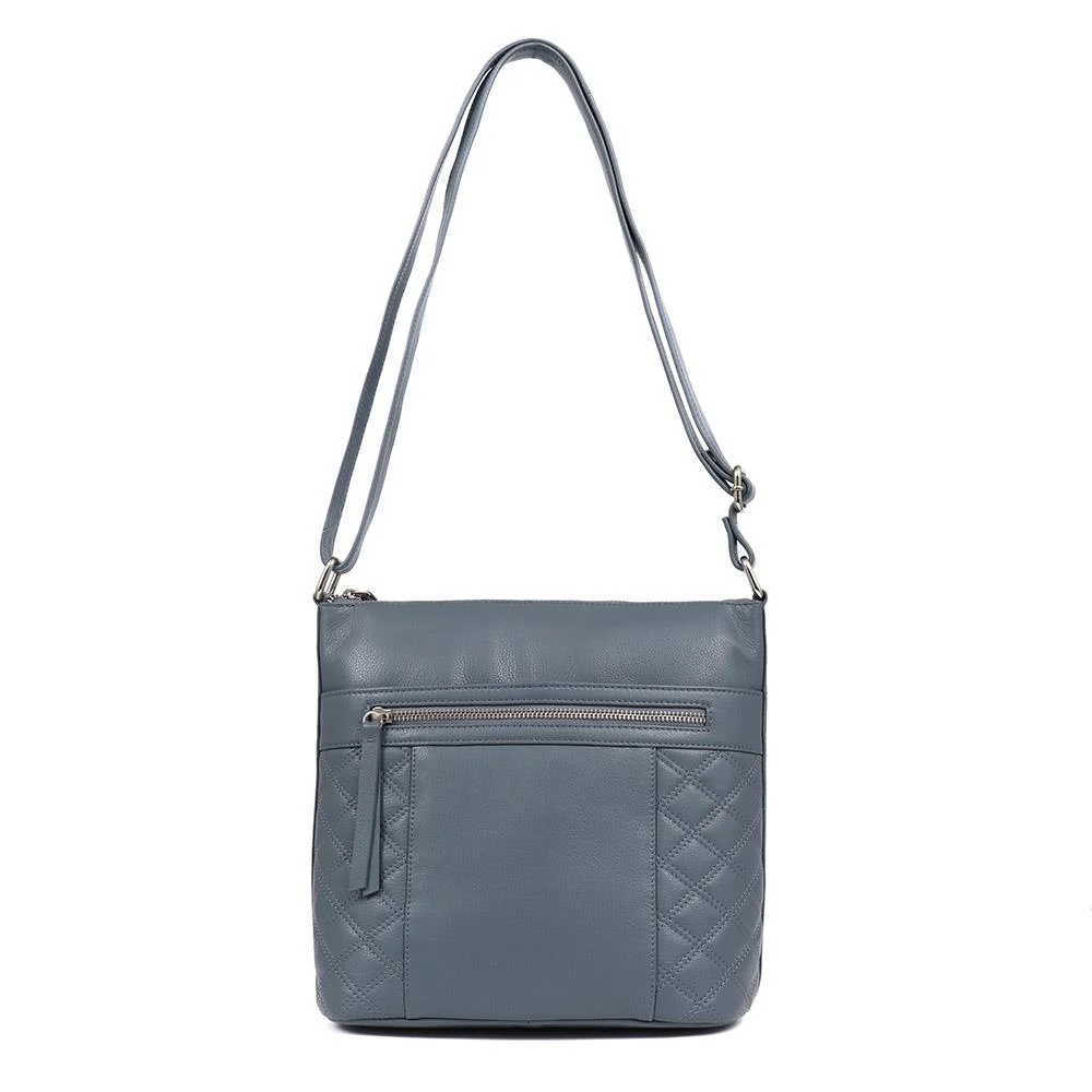 Zip-Fasten Leather Shoulder-Bag  - JEWN39001 / 325 228