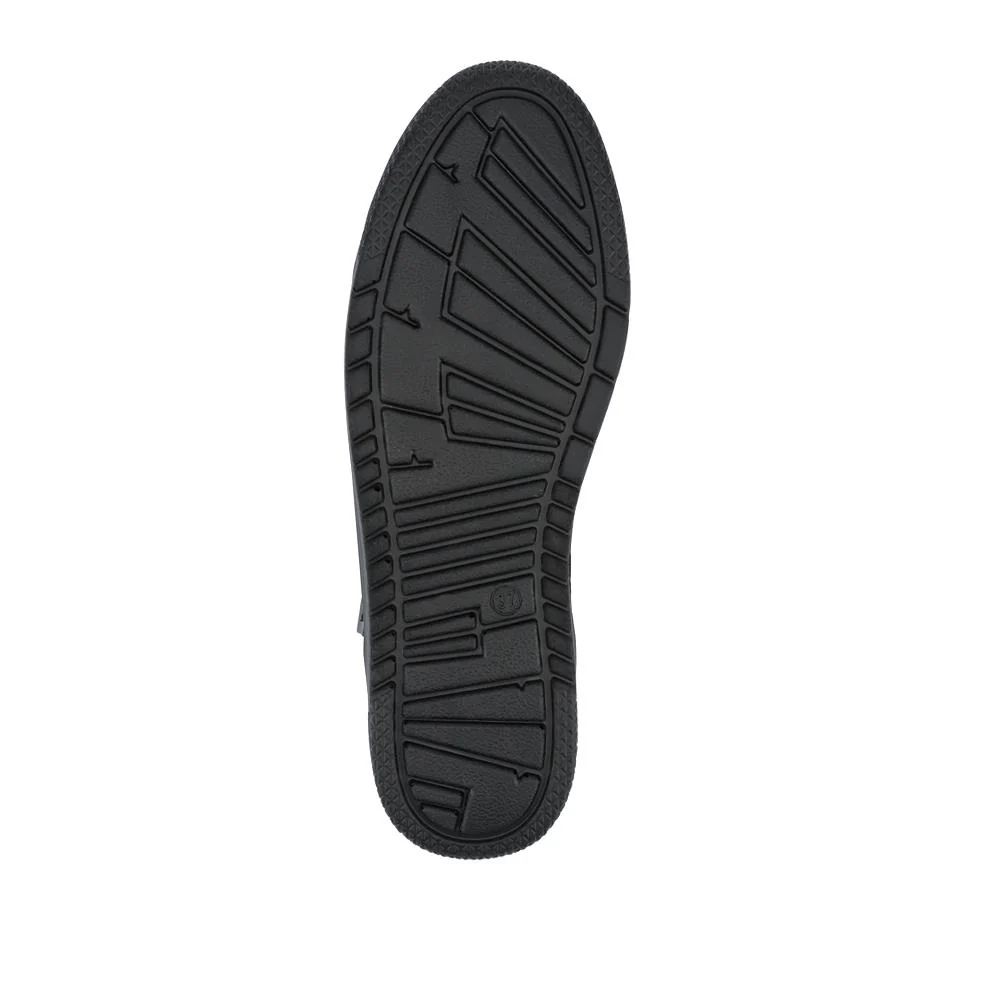 Zip Up Chunky Platform Trainers - WBINS35156 / 321 796 - Black Tweed - Image 5