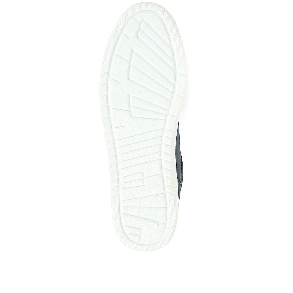 Zip Up Chunky Platform Trainers - WBINS35156 / 321 796 - Navy - Image 4
