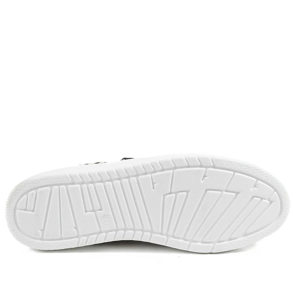 Zip Up Chunky Platform Trainers - WBINS35156 / 321 796 - Navy-White - Image 5