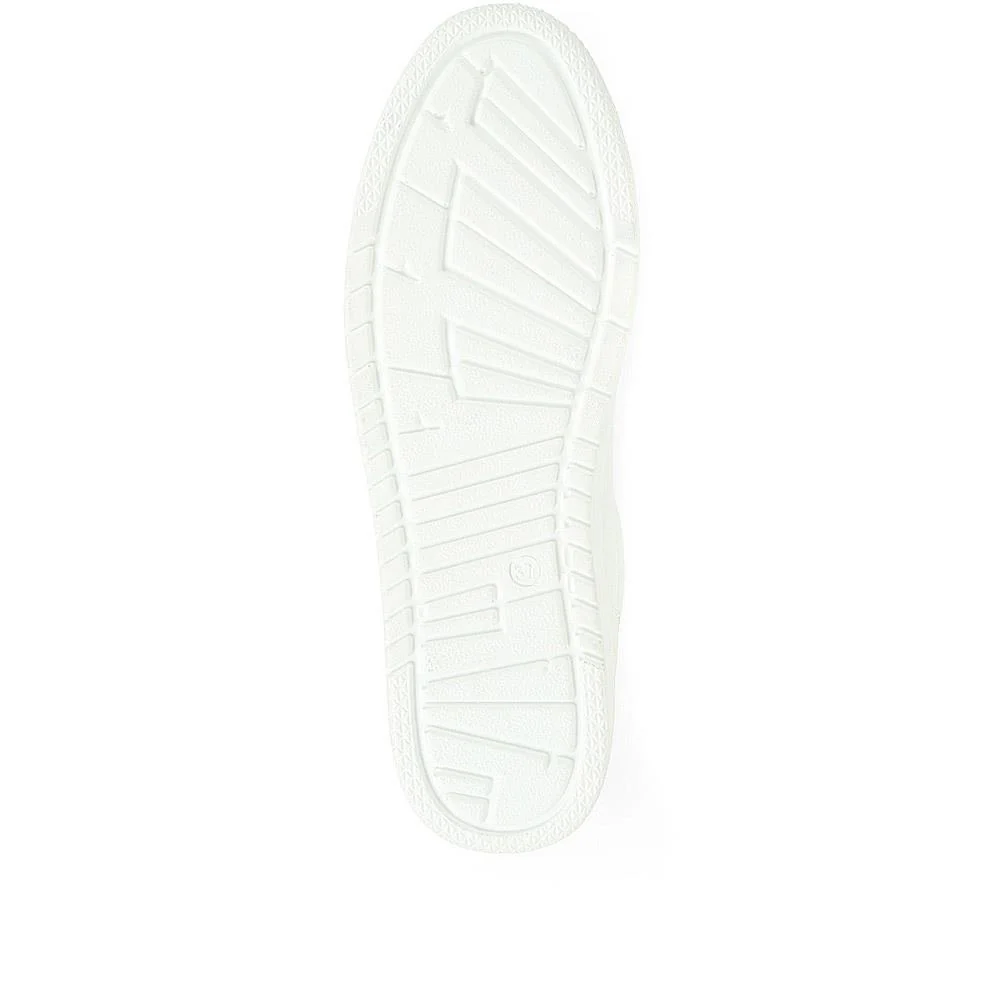 Zip Up Chunky Platform Trainers - WBINS35156 / 321 796 - White - Image 5