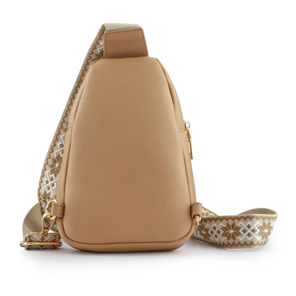 Zip-Up Mini Sling Bag - PRETT41013 / 326 884 - Beige - Image 2