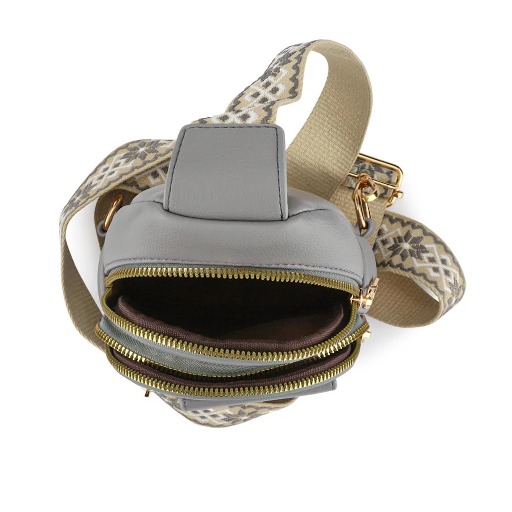 Zip-Up Mini Sling Bag - PRETT41013 / 326 884 - Light Blue - Image 3