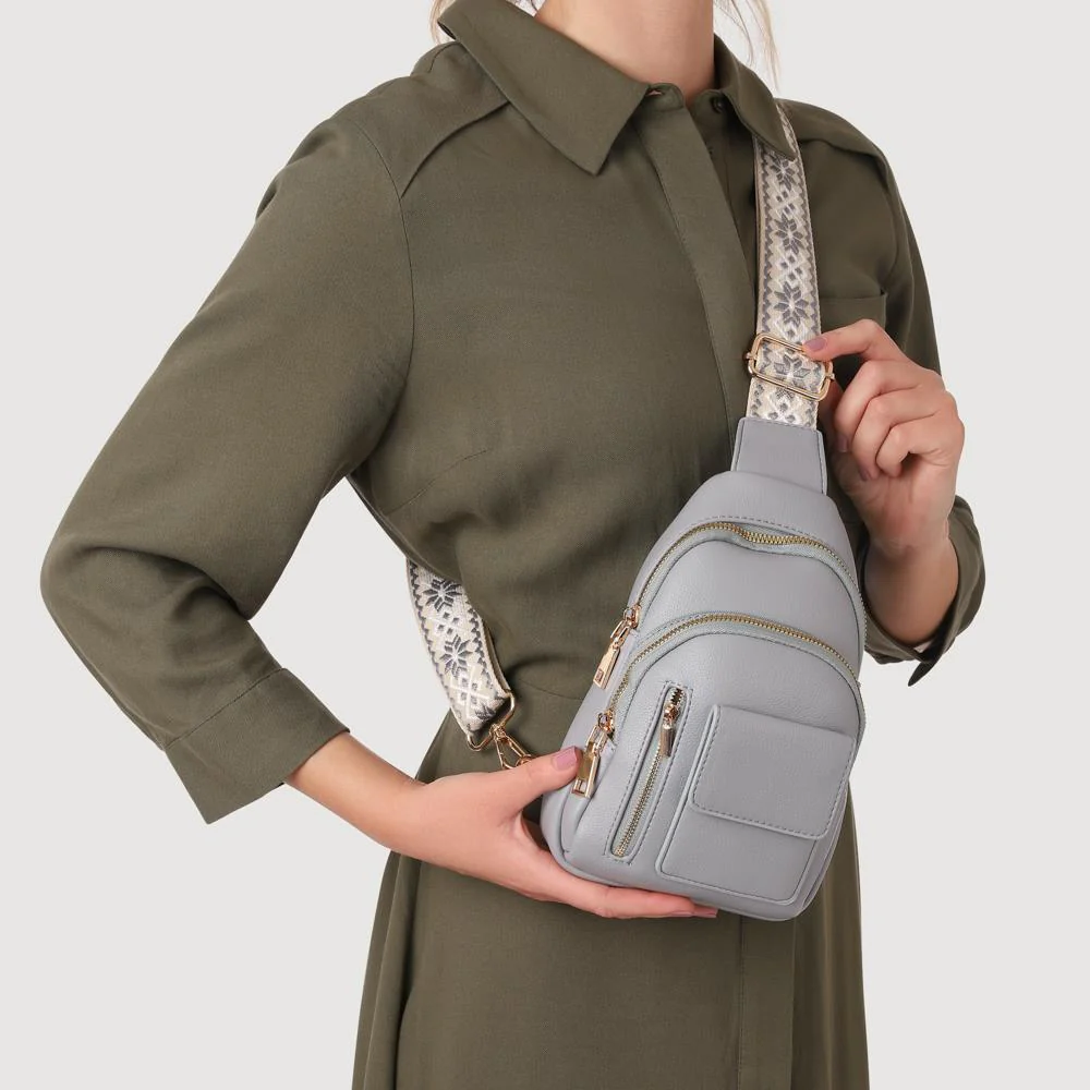 Zip-Up Mini Sling Bag - PRETT41013 / 326 884 - Light Blue - Image 4