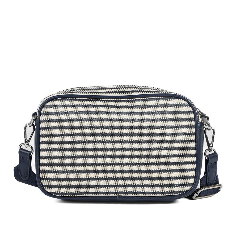 Zip Up Shoulder Bag - RIM38003 / 324 471 - Navy - White - Image 2