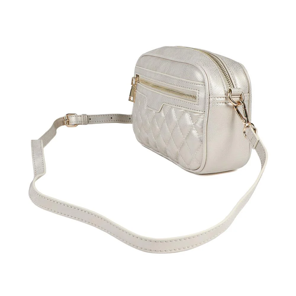 Zip Up Shoulder Bag - RIM38003 / 324 471 - Soft Gold - Image 6