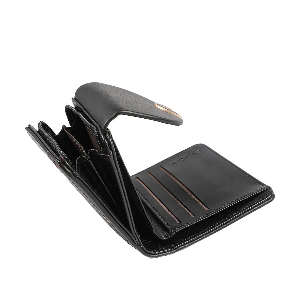 Zipped Bi Fold Purse - PRETT43004 / 329 387 - Black - Image 5