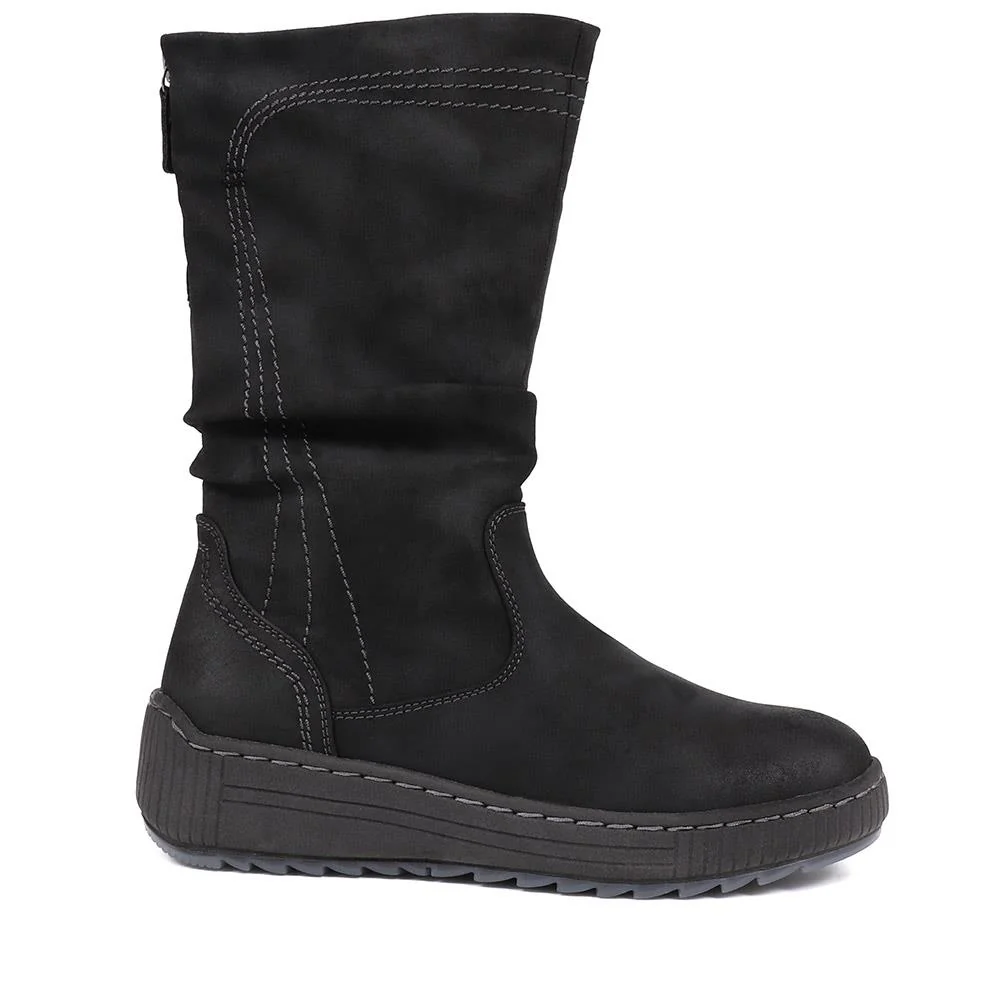 Zipped Long Boots  - WOIL40007 / 326 037 - Black - Image 2