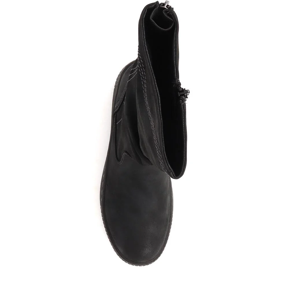 Zipped Long Boots  - WOIL40007 / 326 037 - Black - Image 5